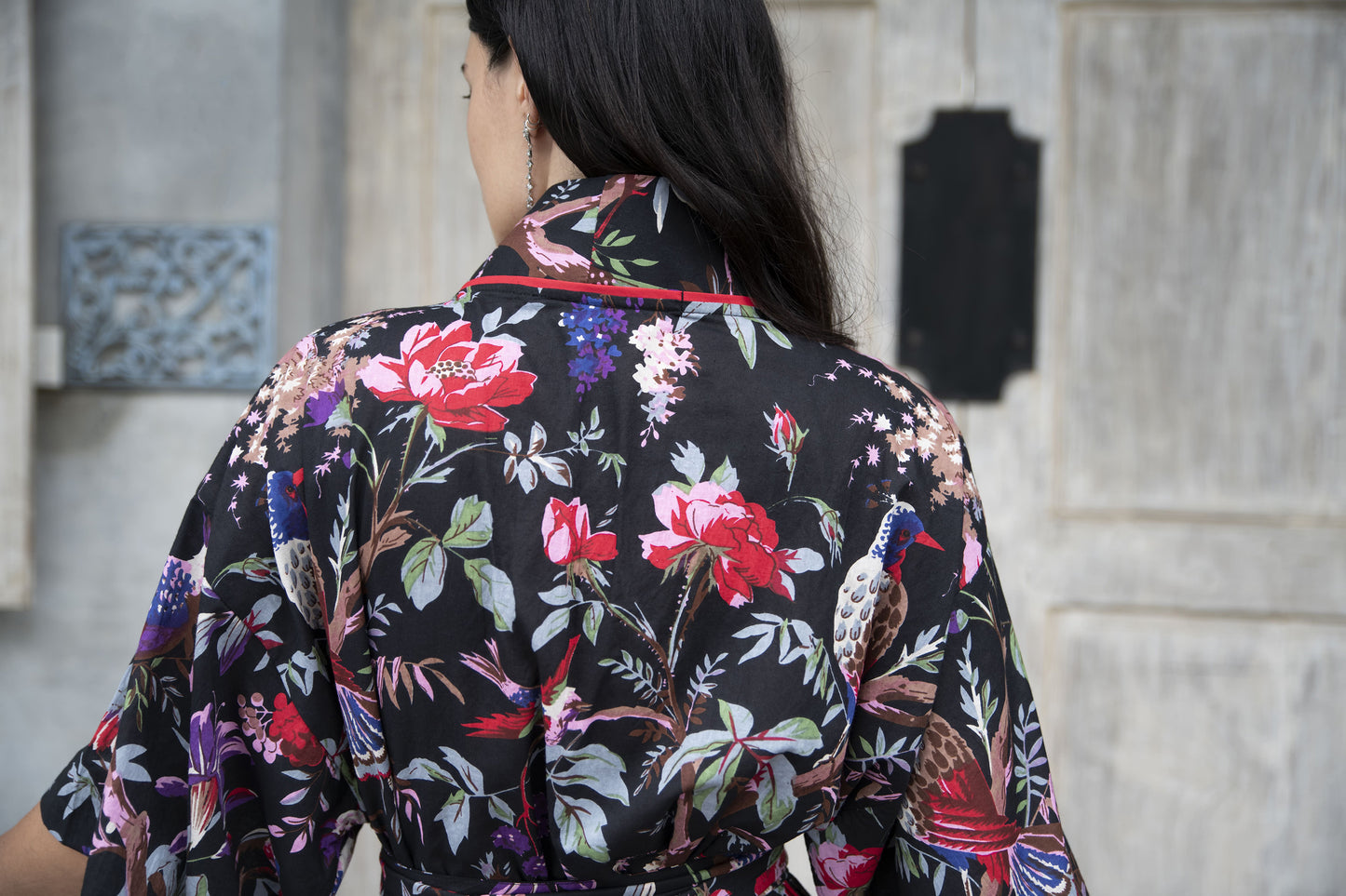 Kimono Robe -Birds of Paradise