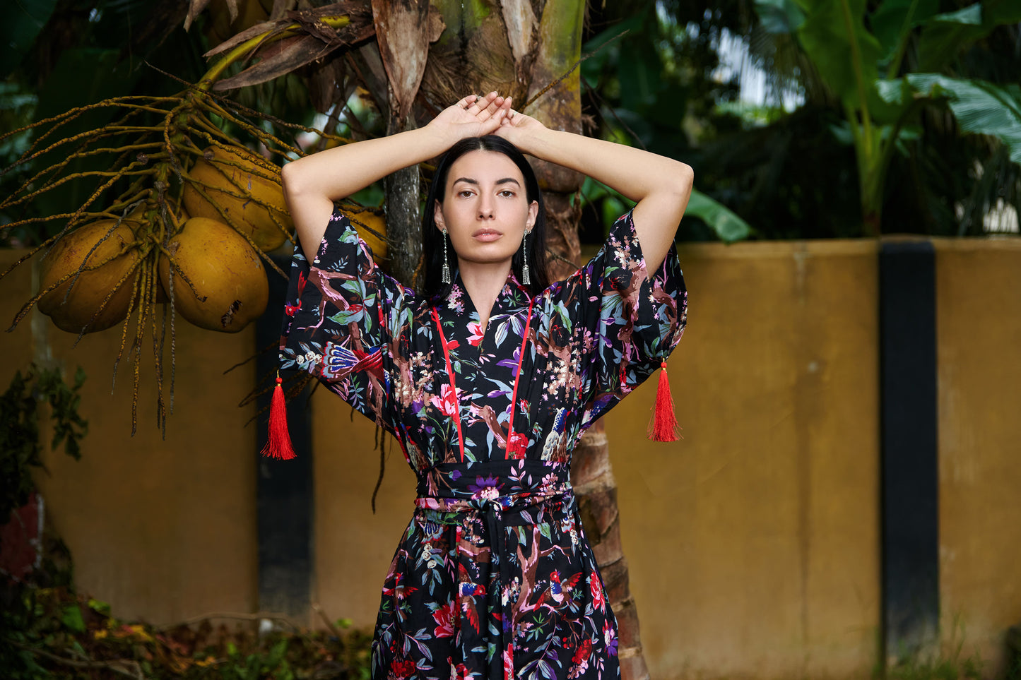 Kimono Robe -Birds of Paradise