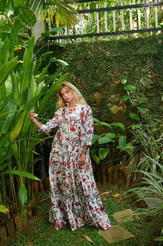 Caribbean Island- Birds of Paradise -White