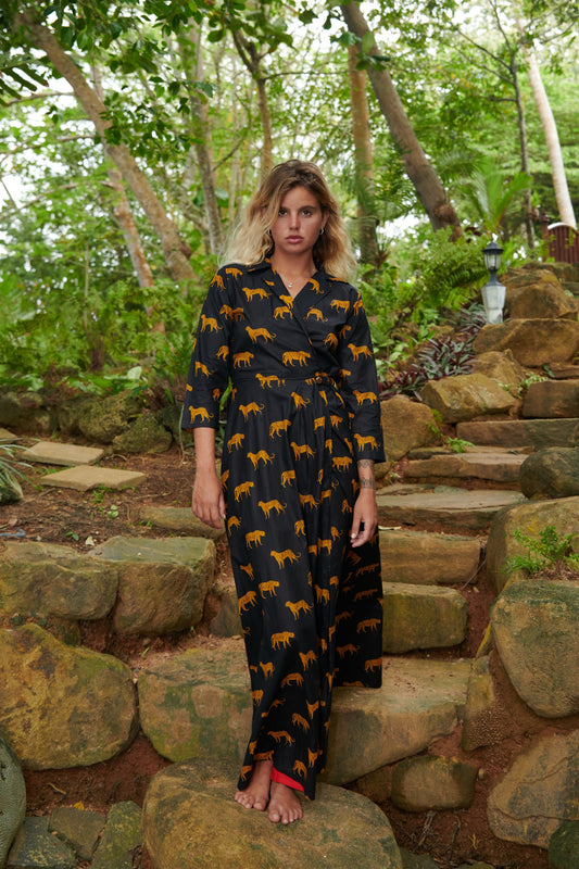 First Lady - Leopard Print Black