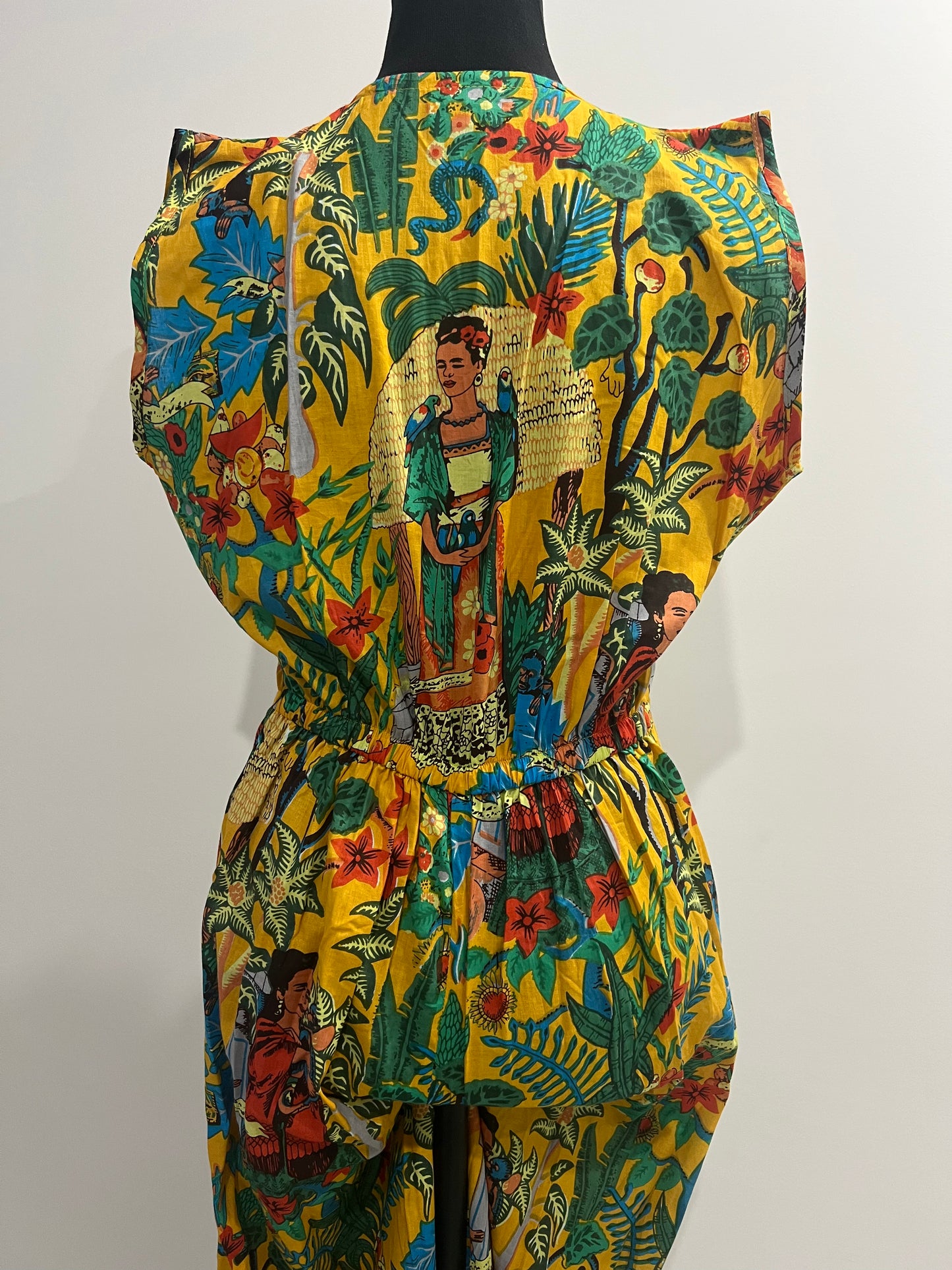 Maddy Jumpsuit - Frida Kahlo Safron
