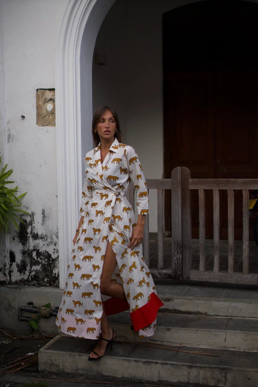 First Lady - Leopard Print White