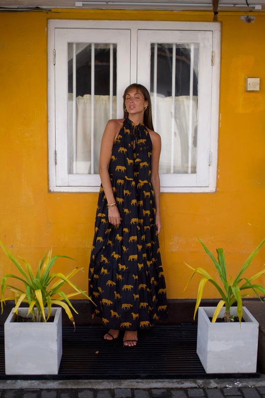 Arugam Bay Maxi- Black Leopard