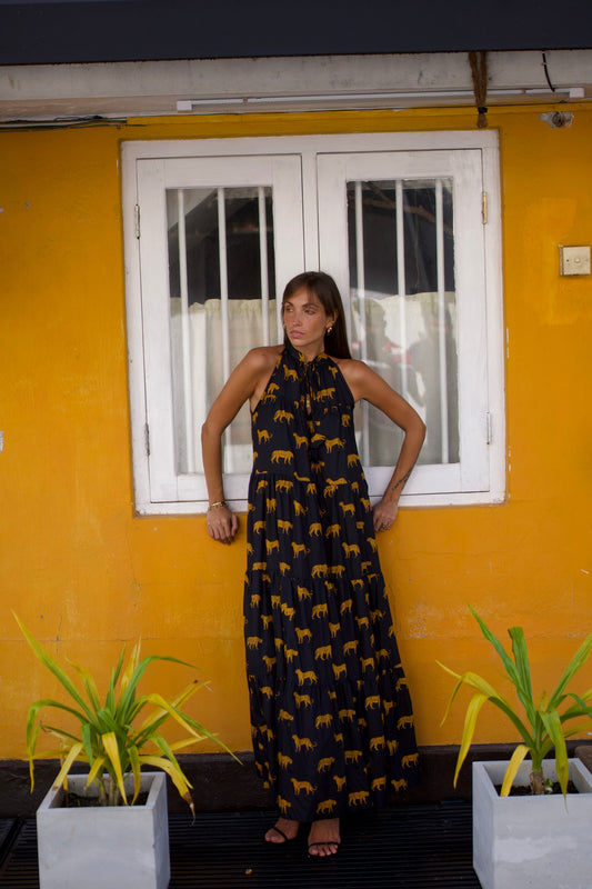 Arugam Bay Maxi- Black Leopard