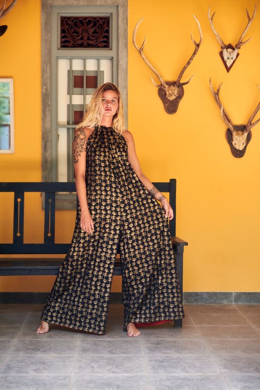 Jumpsuit -Gold Lotus
