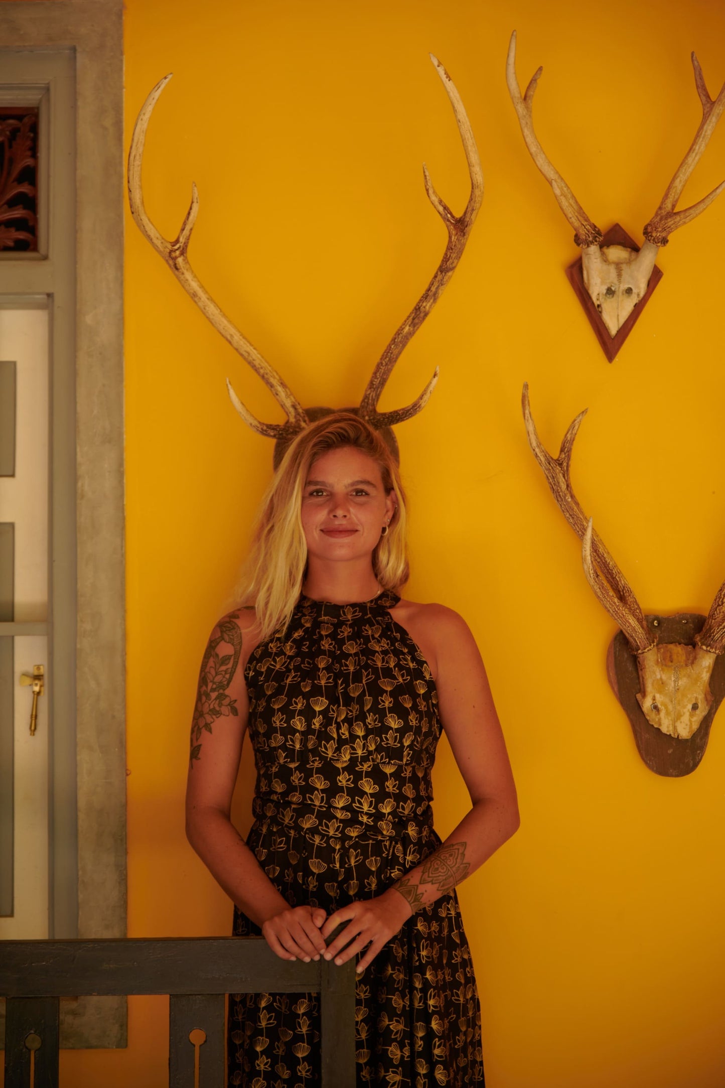 Jumpsuit -Gold Lotus
