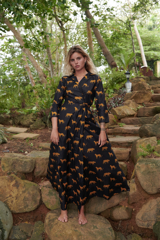 First Lady - Leopard Print Black