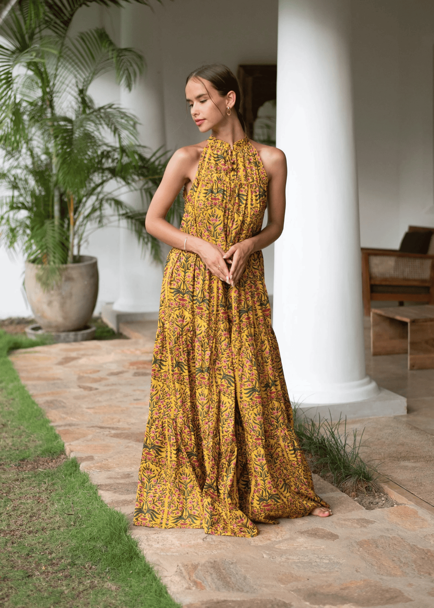 Arugam Bay Maxi - Saffron Floral